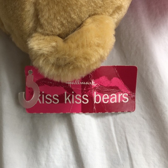 Vintage Hallmark KISS KISS BEAR hand holding couple - Picture 5 of 15